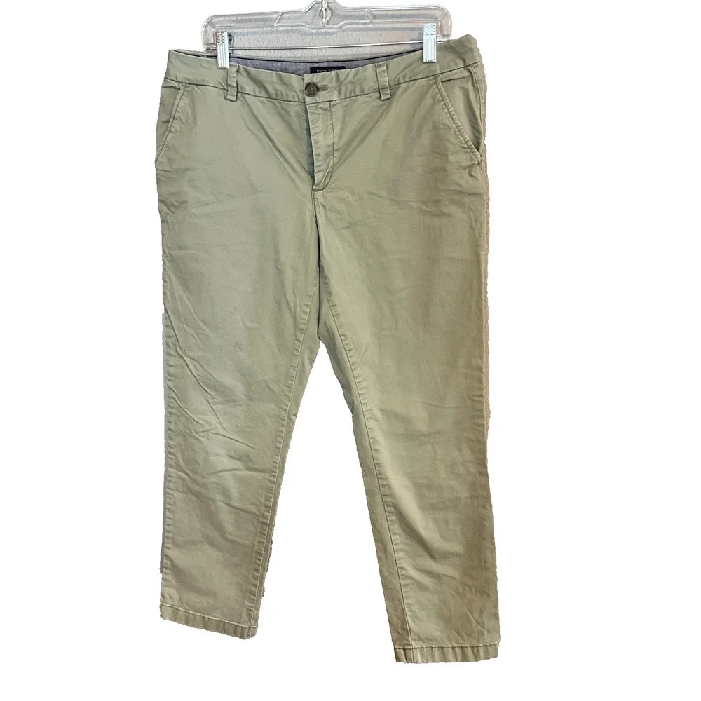 Tommy Hilfiger Ankle A La Cheville Pants Women's Light Olive Green Size 12